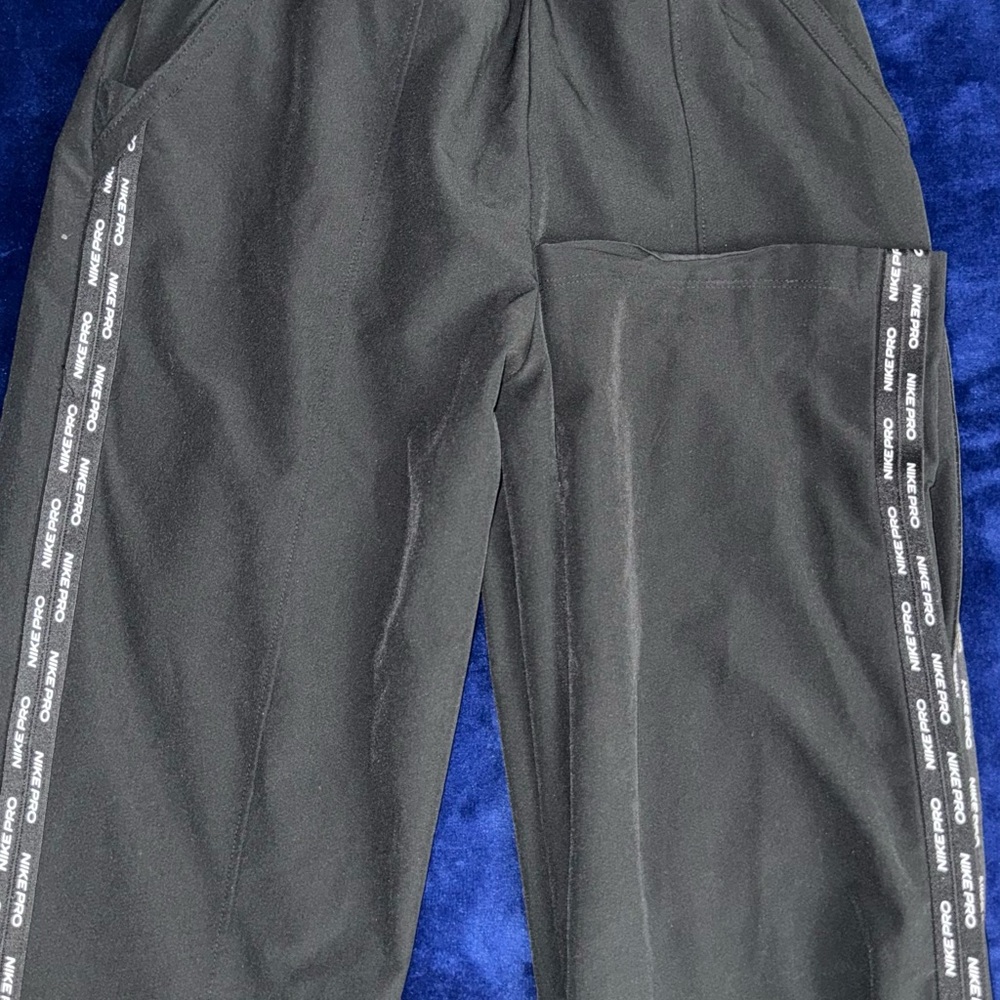 Nike Black Track Pants with Logo Side Stripe